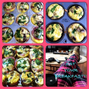 egg muffin collage