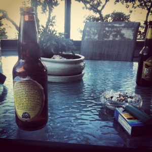 Patio, beers, cigarettes. Perfection.